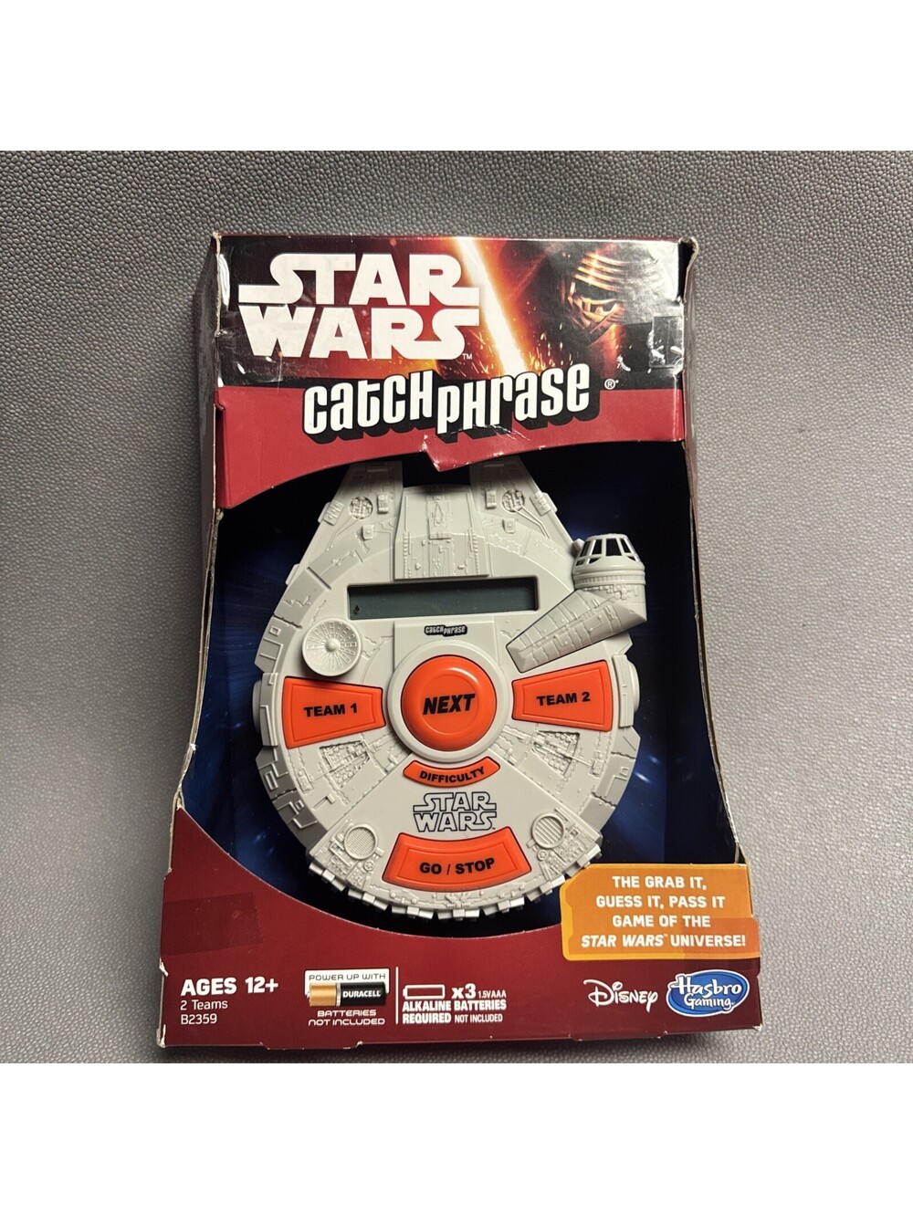 Disney Star Wars Catch Phrase Electronic Handheld Game Hasbro Millennium Falcon